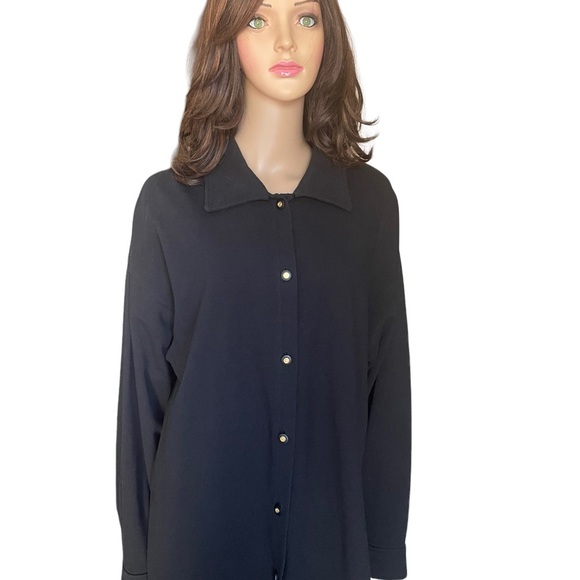 St. John sport by Marie Grey soft/black womens pants size L - Picture 3 of 16